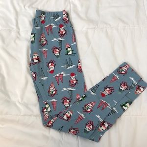 Festive Christmas penguin leggings